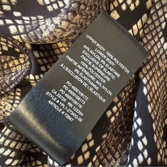 Aritzia Babaton Ambrose Snakeskin Print Bodysuit - Women’s Small NWT - Picture 12 of 14